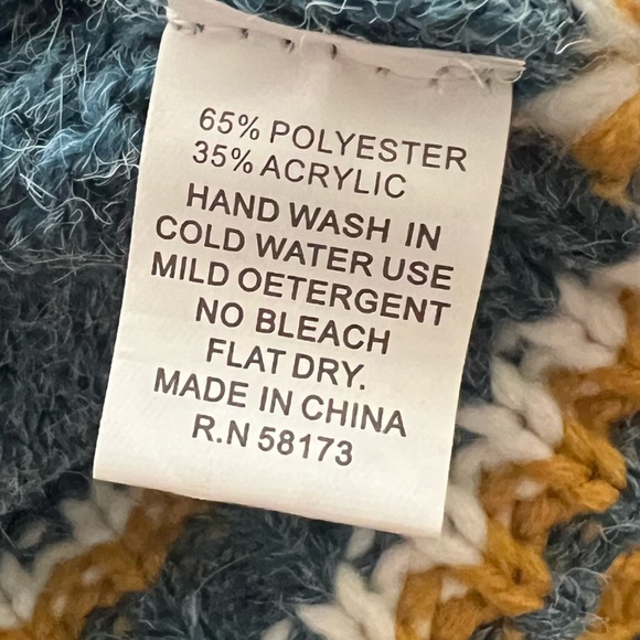 Raga Blue Multicolor Floral Embroidered Cardigan NWT Small - Picture 10 of 12